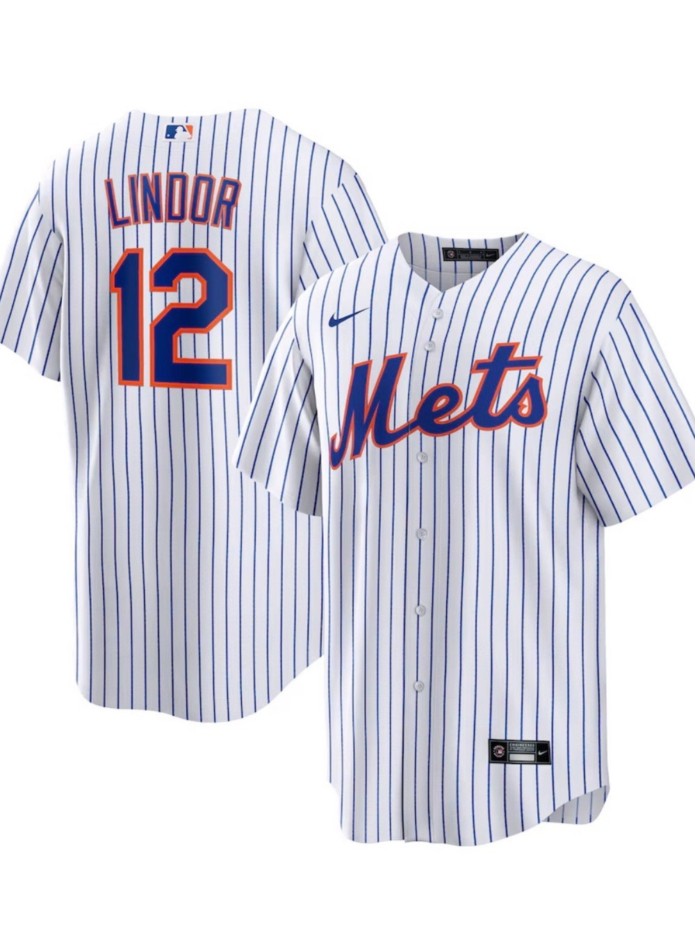 Men's New York Mets Nike White Home Replica Player Jersey